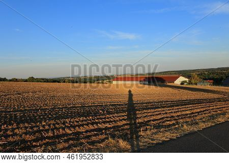 View Over The Heckengäu Near Weissach At Dusk