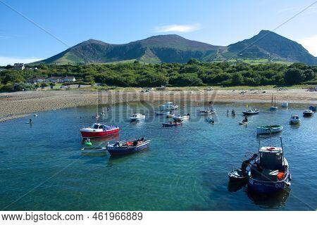 Trefor, Wales - Britain - August 9 2012 : British Seaside, A Small Village On The Welsh Llyn Peninsu