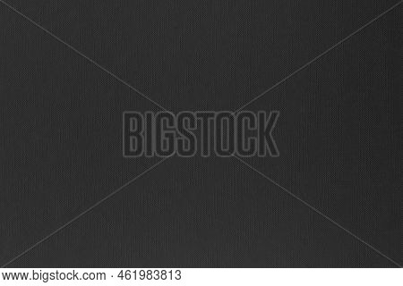 Grey Canvas Texture, Background With Tiny Striped Pattern In Simple Modern Style.