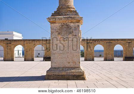 Column of Santa Maria di Leuca. Puglia. Italy.