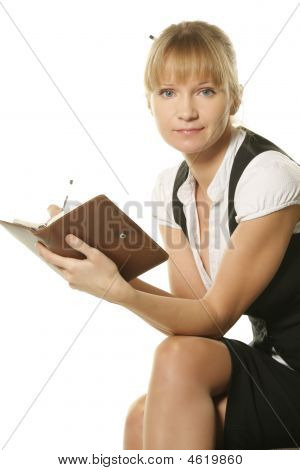 ผู้หญิง ด้วย Notepad