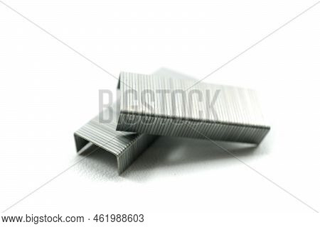 Two Stapler Refill Isolated On A White