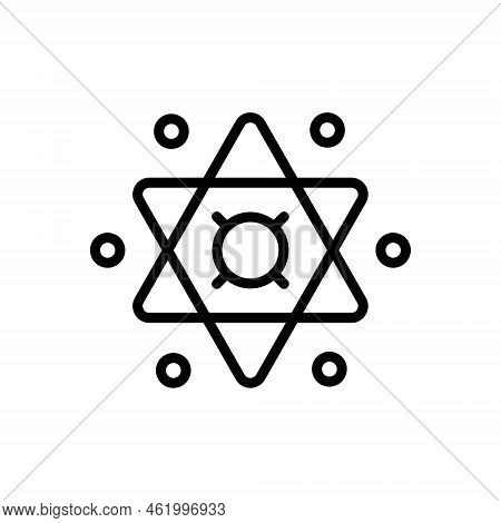 Black Line Icon For Symbols Mark Emblem Token Sign Representation Metaphor Allegory Epitome