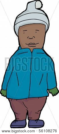 Cute Child In Snowsuit