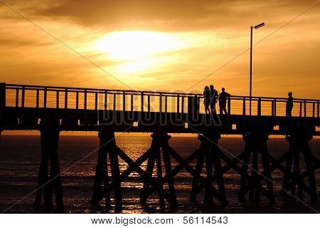 Sunset on the jetty