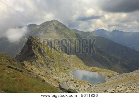 Caltun sø i Fagaras bjergene