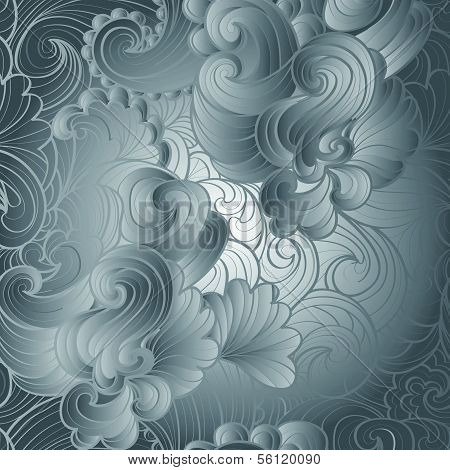 flower design on grunge background