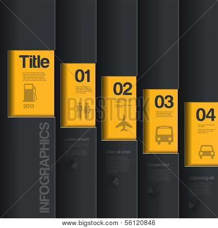 Modern style step banner - Vector illustration - for workflow layout, diagram, number options, step