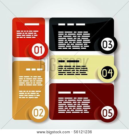 Modern style step banner - Vector illustration - for workflow layout, diagram, number options, step