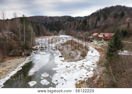 Winter Mountain River