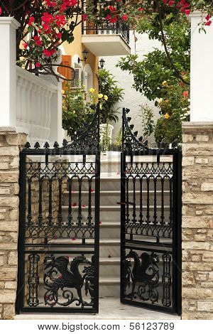 Entrance to modern building