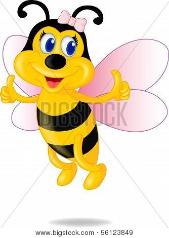 Cute Bee Cartoon
