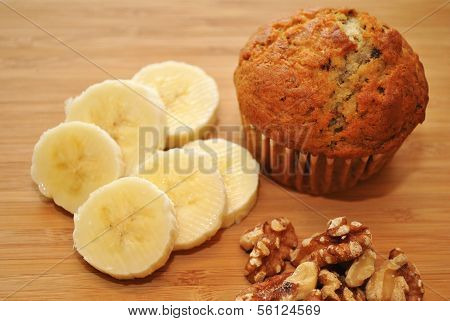 Healthy Banana Nut Muffing Snack