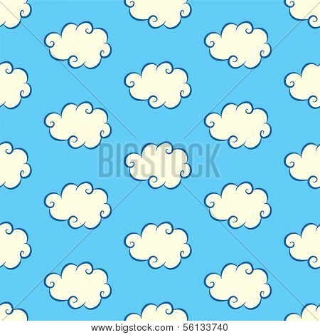 Clouds Seamless Pattern