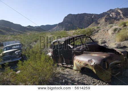 verrostete Autos