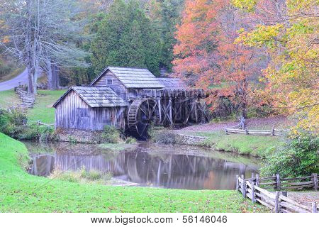 Mabry Mill in Autumn colors - Blue Ridge Parkway, Virginia - United States