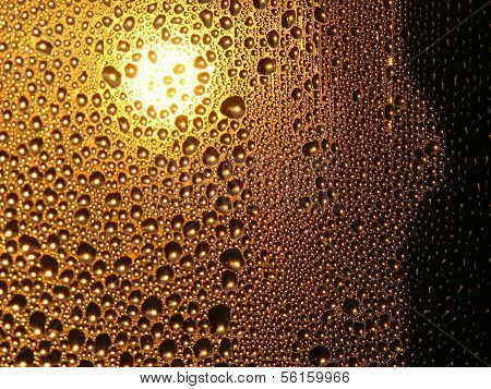 Bubbles on glass
