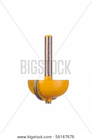 Round coving router Bit  isolated on a white background