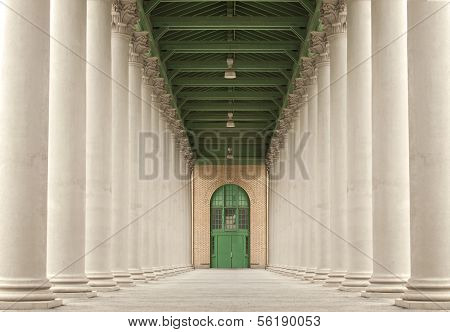 Hall With Pillars