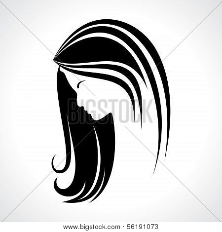 Beautiful fashion lady silhouette