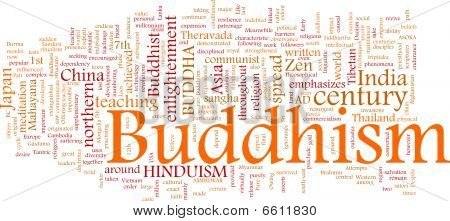 A buddhizmus szó felhő
