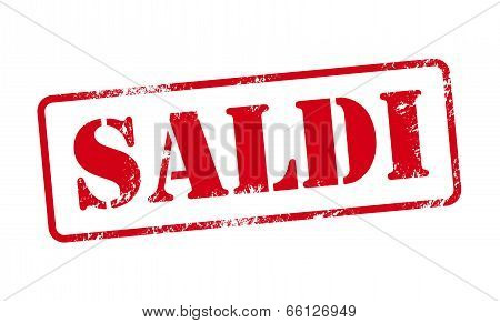Saldi - Italian Sale Stamp