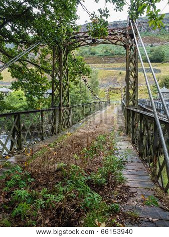 Metal bridge in Elan Valley, Wales