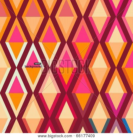 Colored triangles background