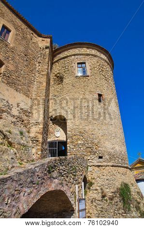 Swabian Castle of Oriolo. Calabria. Southern Italy.