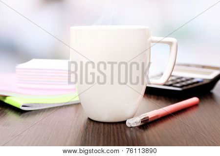 Cup of tea in office