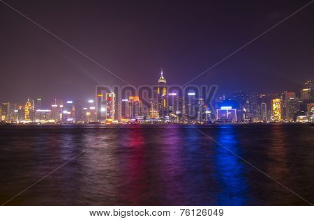 Victoria Harbor At Hong Kong