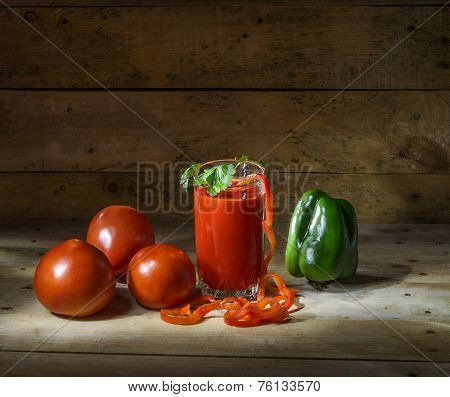 Vegetables And Tomato Juice