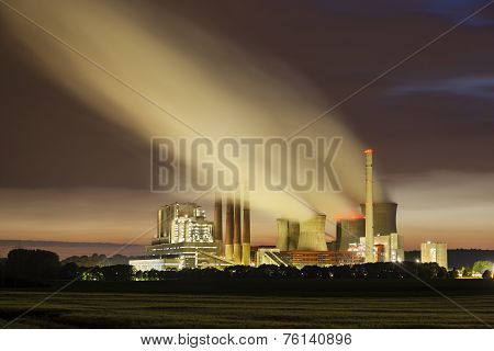 Power Station At Night