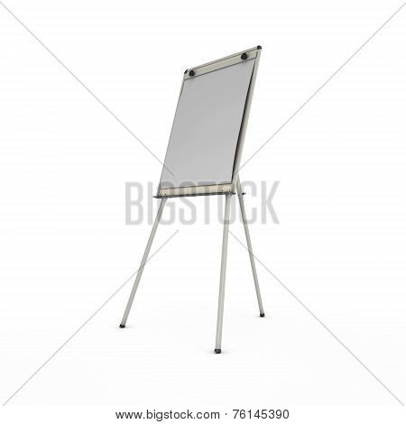 Advertising Stand Or Easel Isolated On White Background