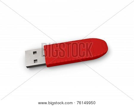 Red Usb Flash Drive