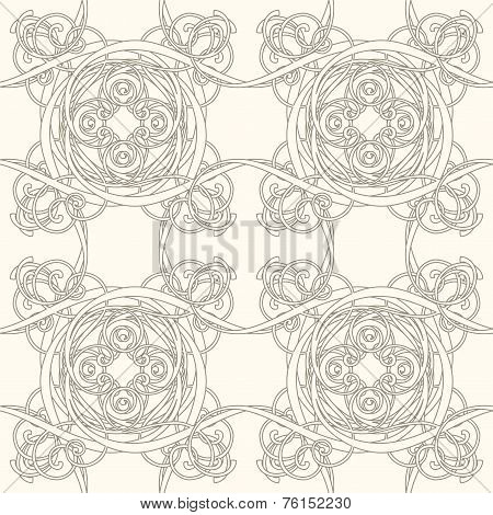 Abstract Tracery On A White Background