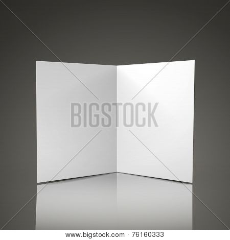 Blank Half-fold Brochure Design