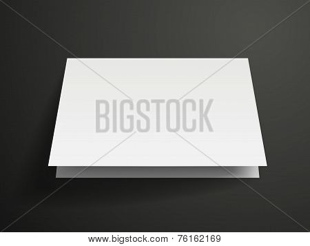 Blank Half-fold Brochure Design
