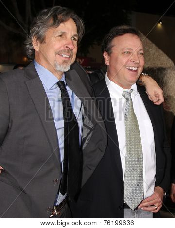 LOS ANGELES - NOV 3:  Peter Farrelly, Bobby Farrelly at the Dumb and Dumber To Premiere at the Village Theater on November 3, 2014 in Los Angeles, CA