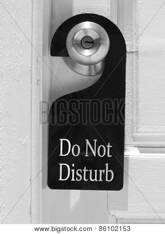 Do Not Disturb Sign Hang On Door Knob