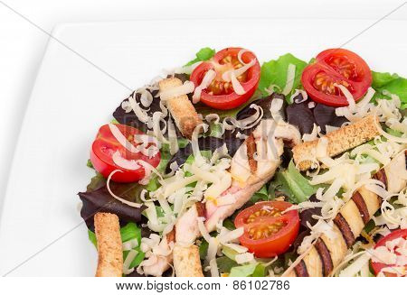 Beautiful caesar salad.