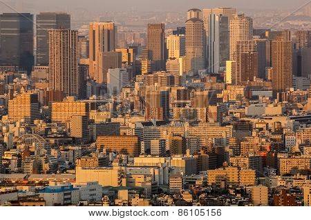 Osaka Bay - an Industrial District in Osaka City, Japan
