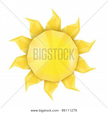 Sun icon . Vector illustration