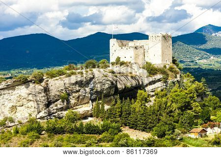 ruins of castle in Vaison-la-Romaine, Provence, France