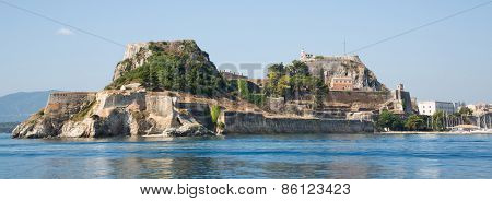Fortress of Corfu city on the greek island of Kerkyra.