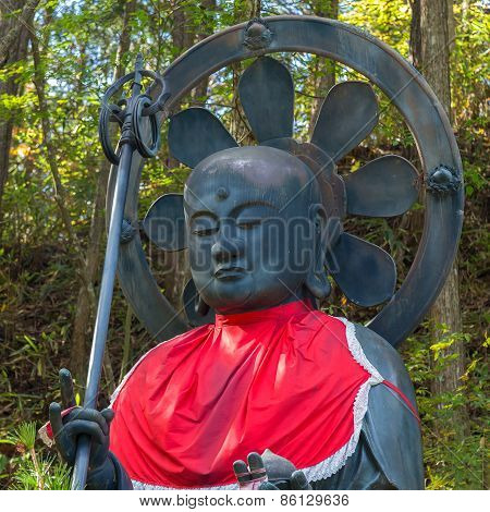 Otake Jizo Statue in front of Nyonindo Temple in Koyasan Wakayama