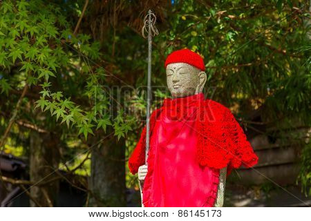 Japanese Buddha Statues (Jizo Bodhisattva) at Koyasan (Mt. Koya) area