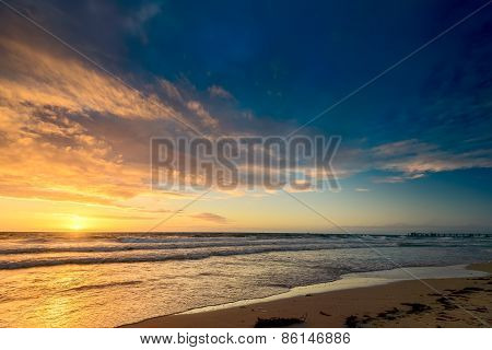 Sunset at the beach
