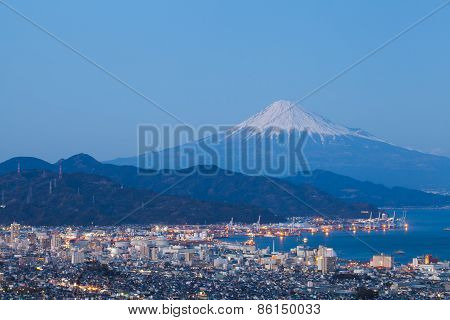 Mountain Fuji and Shimizu city