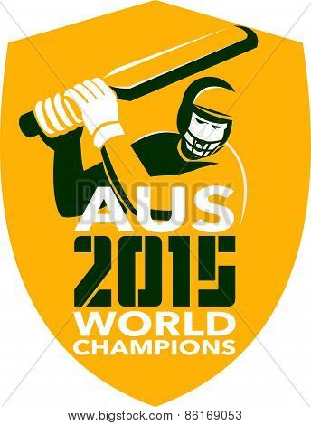 Australia Cricket 2015 World Champions Shield